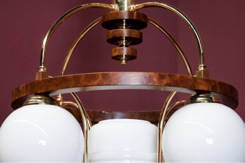 Art Deco chandelier, Poland, 1940s