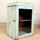 Wall display case - old art deco clock box in burmese teak