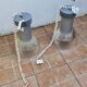 Paire de suspensions vintage de style industriel