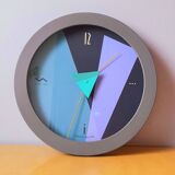 Spring cube wall clock Nicolai Canetti 80s