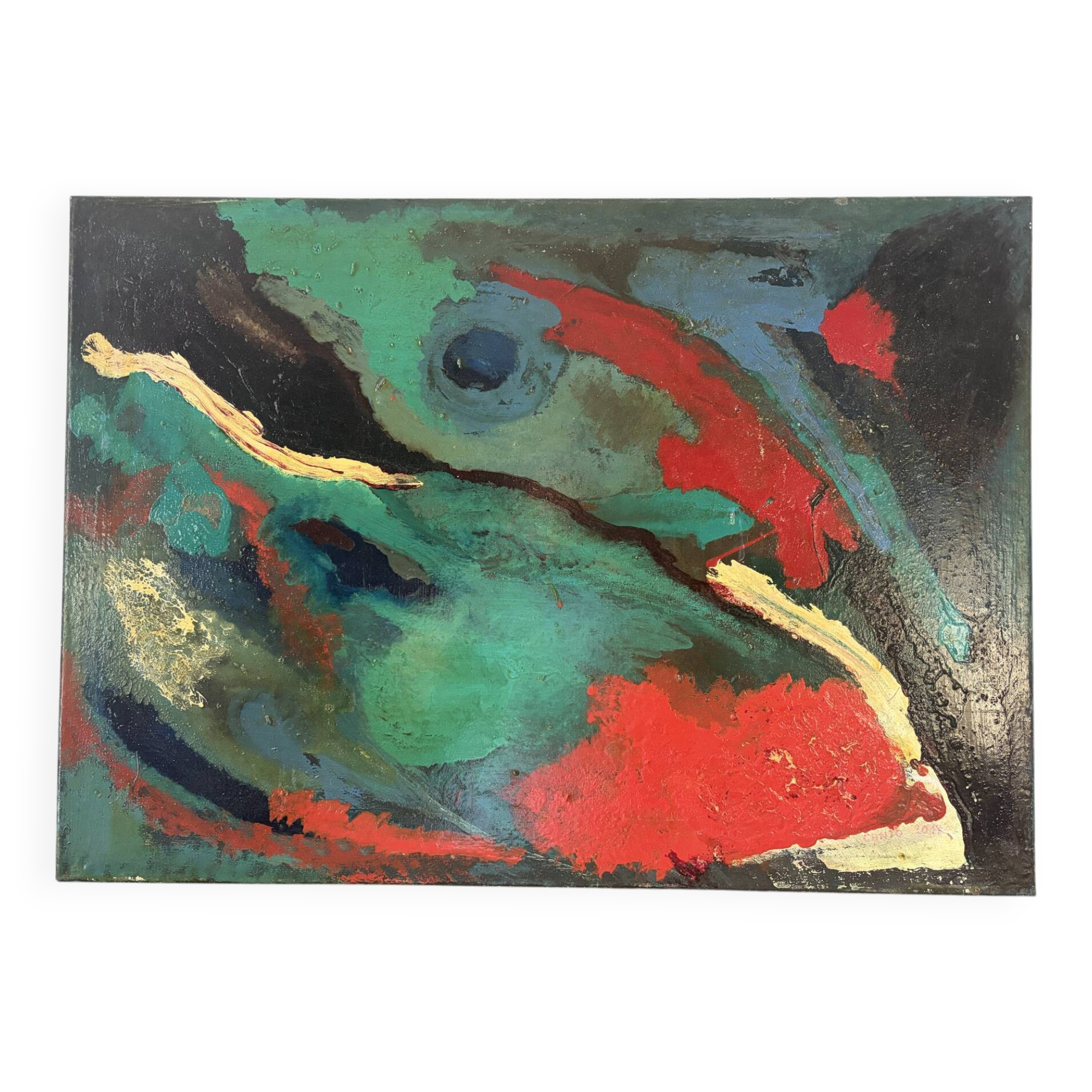 Modern abstract signed Canto 2017