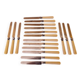 François Charles Gavet (1753-1840), cutler to the King - Series of 18 fruit knives - late 18th century