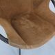 Set of vintage suede lounge chairs from Lusch, Germany, 1960s.