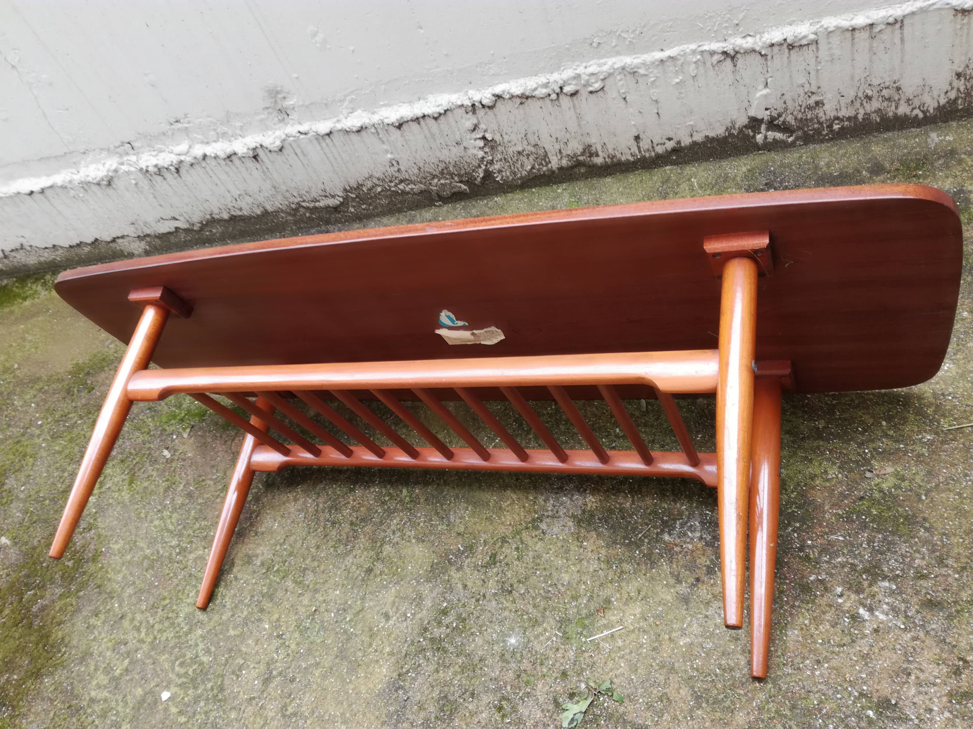 Table low vintage teak scandinavian design