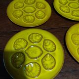 Shell oyster plates series of six 20th century