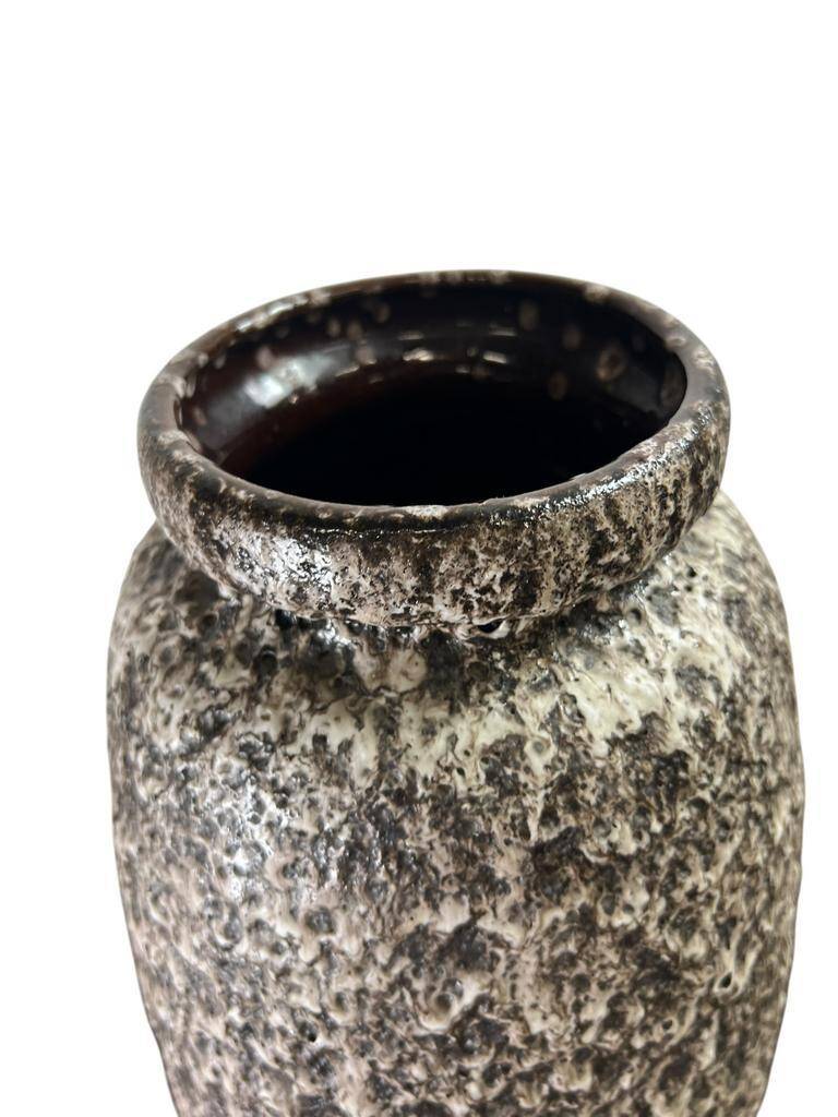 Vintage brown beige ceramic vase