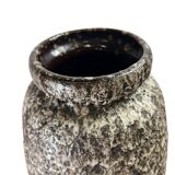 Vintage brown beige ceramic vase