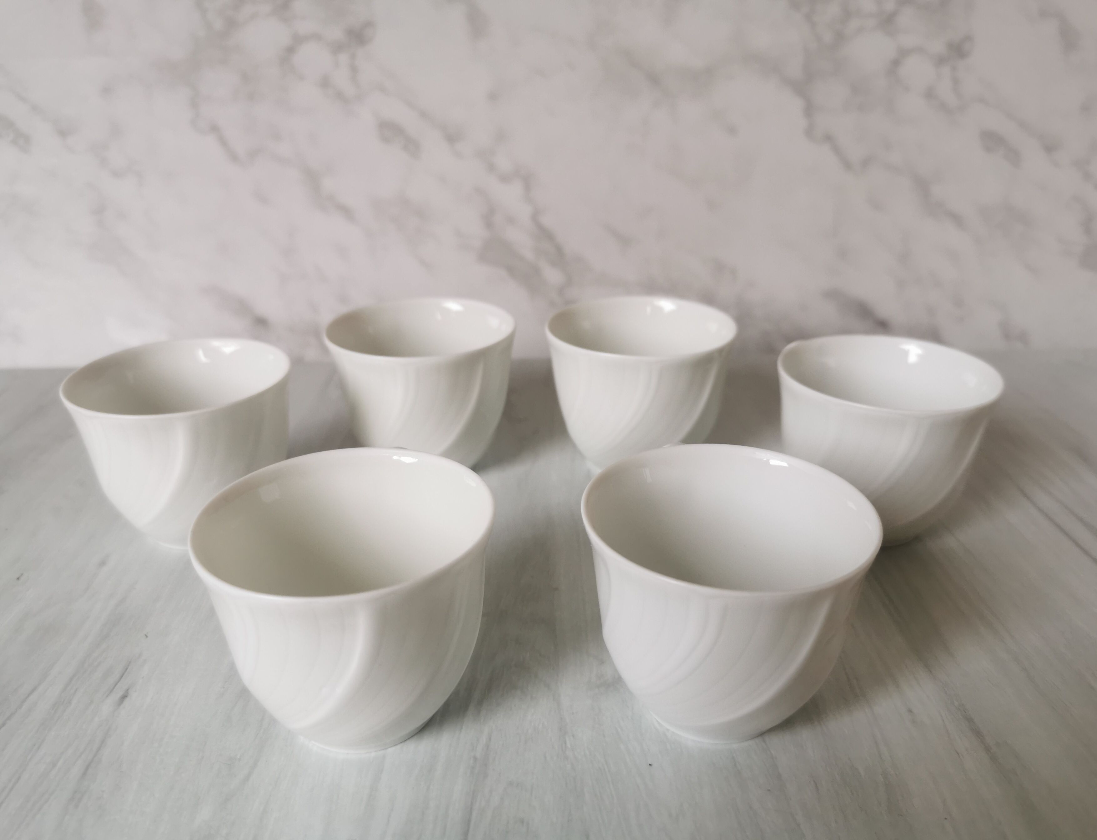 Porcelain cups and saucers Limoges Bernardaud