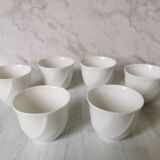 Porcelain cups and saucers Limoges Bernardaud
