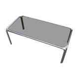 Coffee table chrome glasses smoke vintage 1970