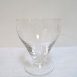 6 verres en cristal ciselés
