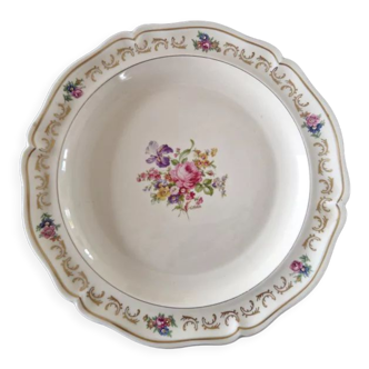 Plat en porcelaine signé d'Artois fabrique royale