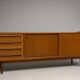 Vintage Scandinavian teak sideboard attributed to Johannes Andersen