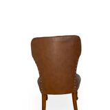 Set of the side chairs and stool for leg, 1950s.