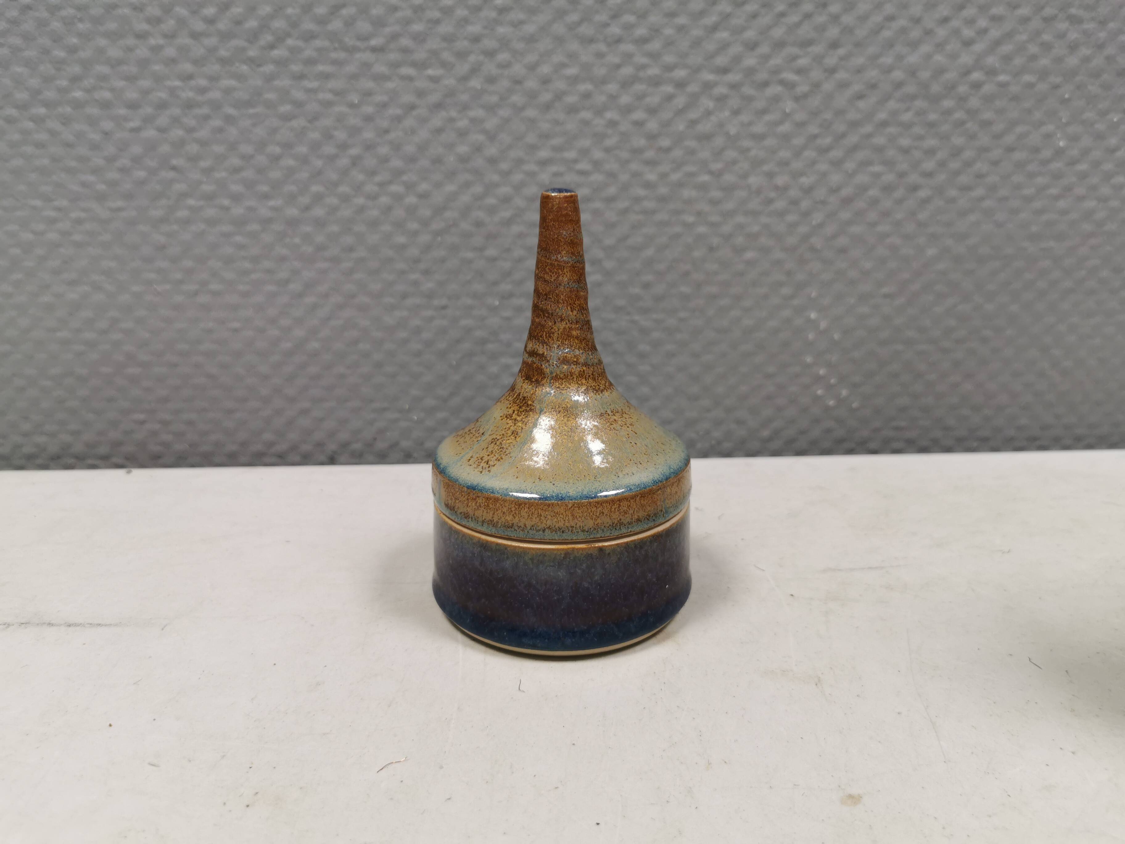 An incredibly beautiful lidded jar from Hampen Keramik, Denmark 1990s