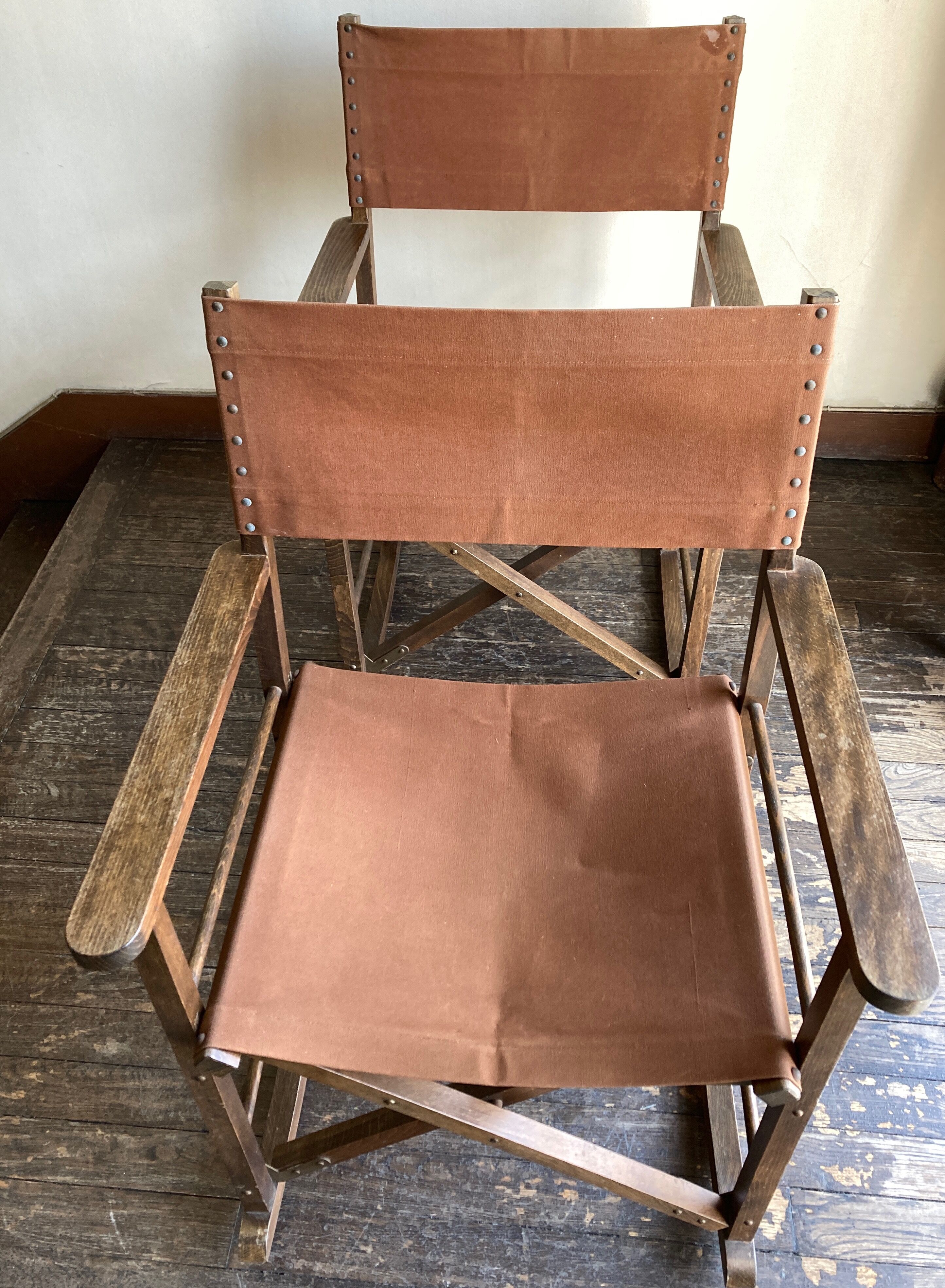 Fauteuil safari à bascule pliant 1950