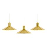 Small brass pendant lamp by Florian Schulz, Germany