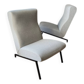 Pair of Pierre Guariche armchairs