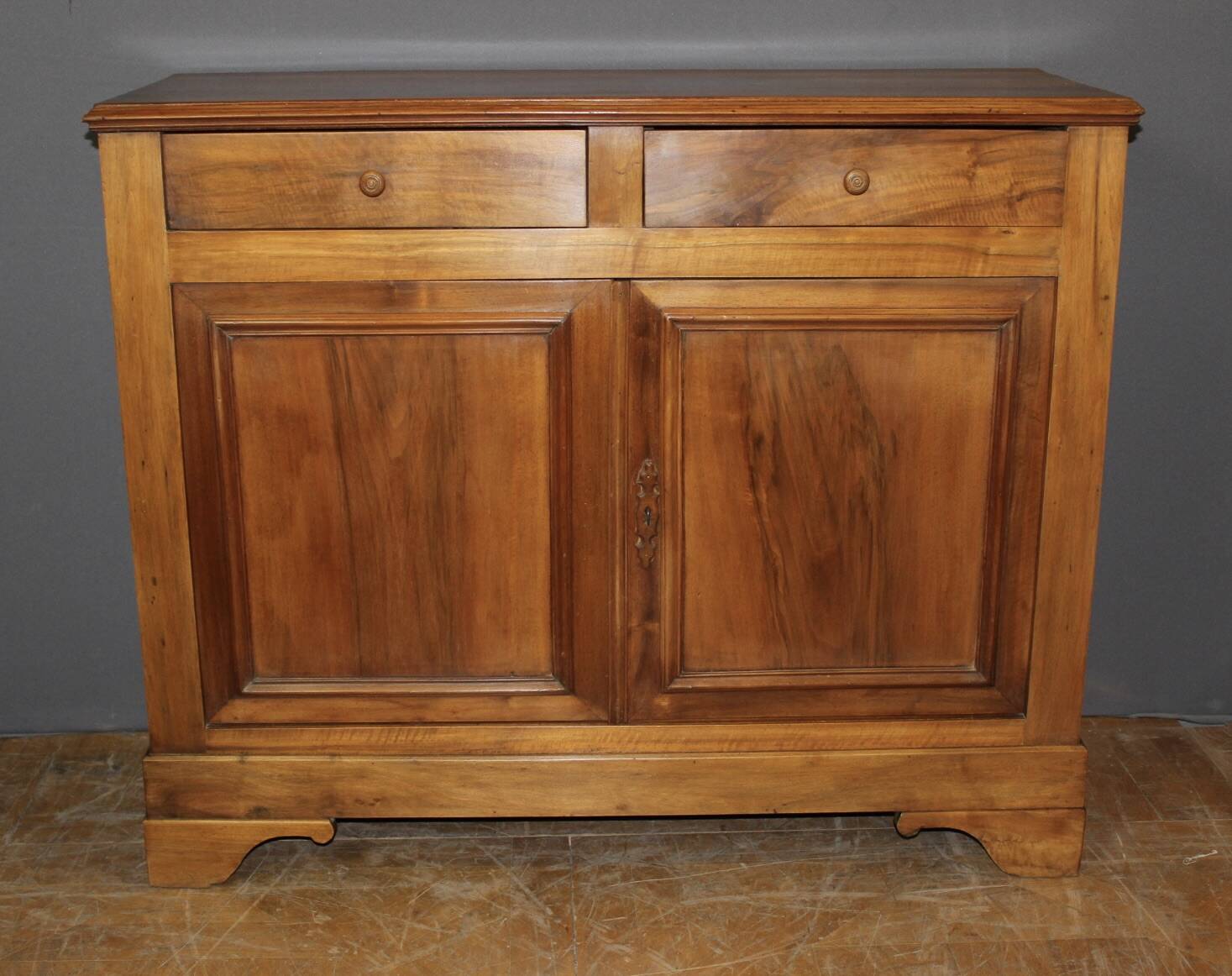 Louis Philippe style walnut sideboard, circa 1900