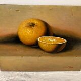 Pair of paintings "Oranges" and "Citrons"
