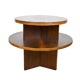 Art-Deco pedestal table in walnut 1940