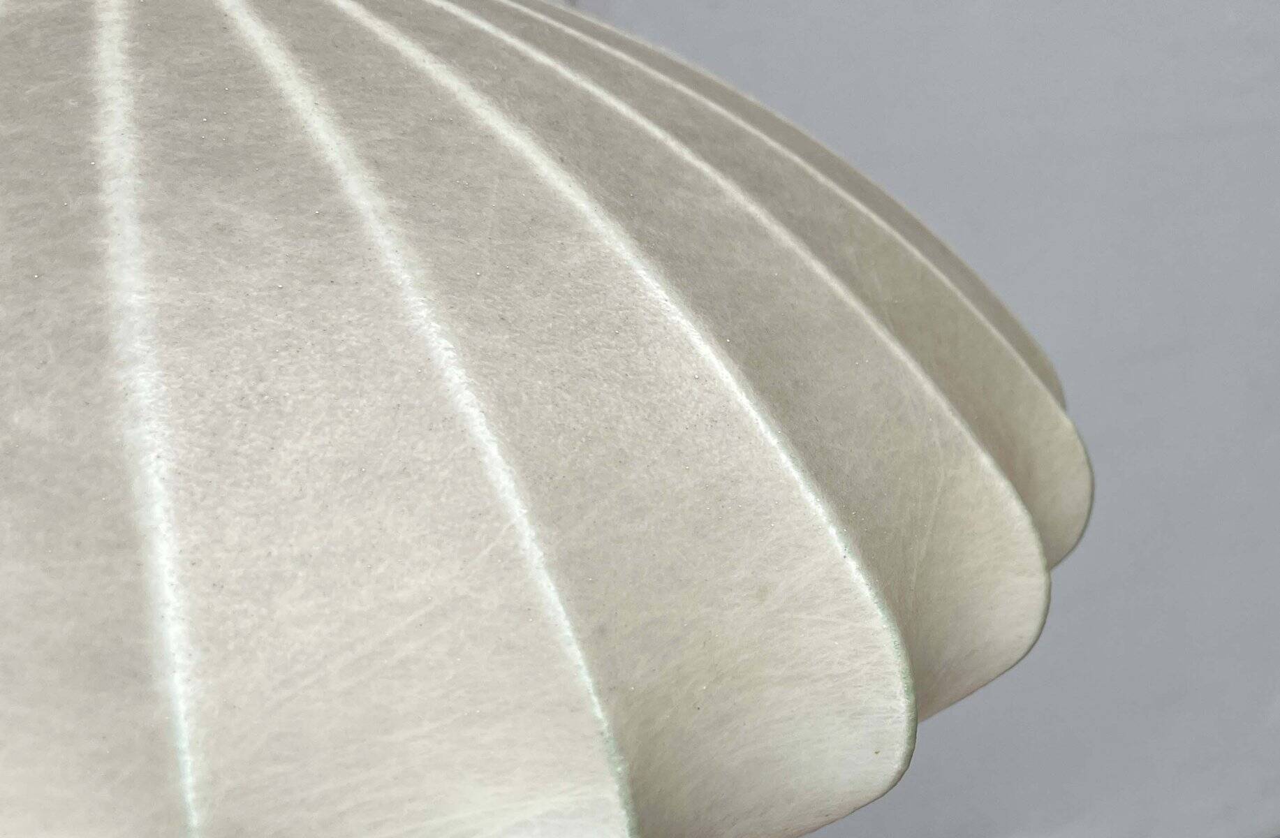 Mid-century modern Cocoon pendant lamp by Friedel Wauer for Goldkant Leuchten, Germany, 1960s.