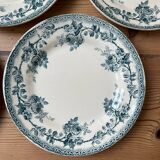 Set of 7 old flat plates