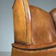 Set of 2 sheepskin club armchairs