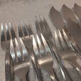 5 fish cutlery sets 11p silver plated metal goldsmith Europfelix uni-flat
