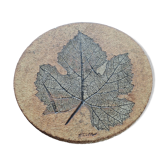 Céramique murale feuille Roger Capron, France années 60-70