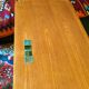 Scandinavian coffee table in teak and Briare enamels, vintage branded Bovirke