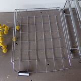 Bench of 4 metal mail baskets