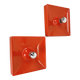 Set of 2 Cubic VERNER PANTON Style RED Wall Light by SÖLKEN Leuchten, 1970s