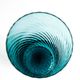 Large vintage Murano glass vase in petrol blue.