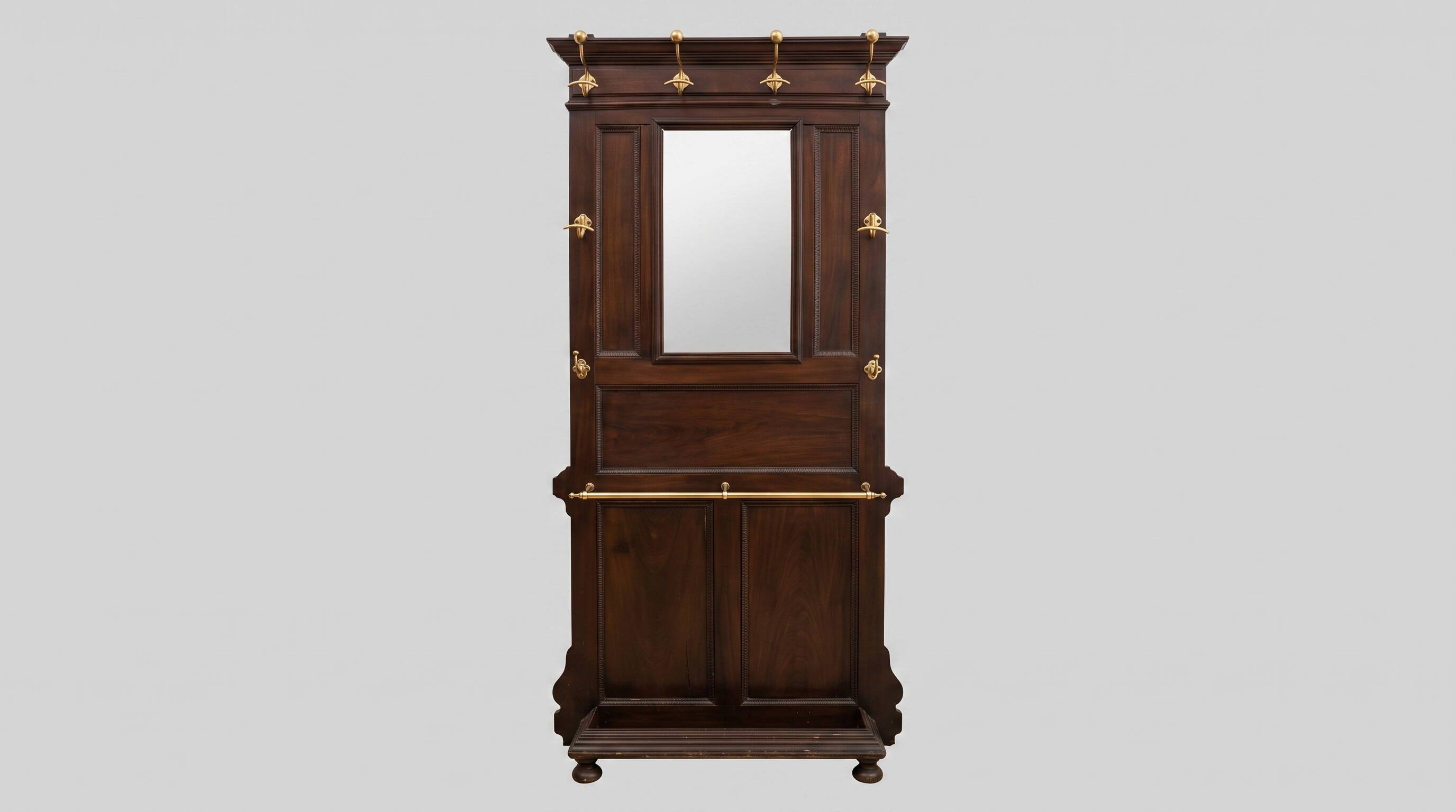 Old coat rack wardrobe