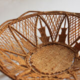 Original basket, wicker basket and vintage raffia