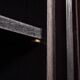 Striking 20thc italian ebonised etageres with open back & storage c.1970