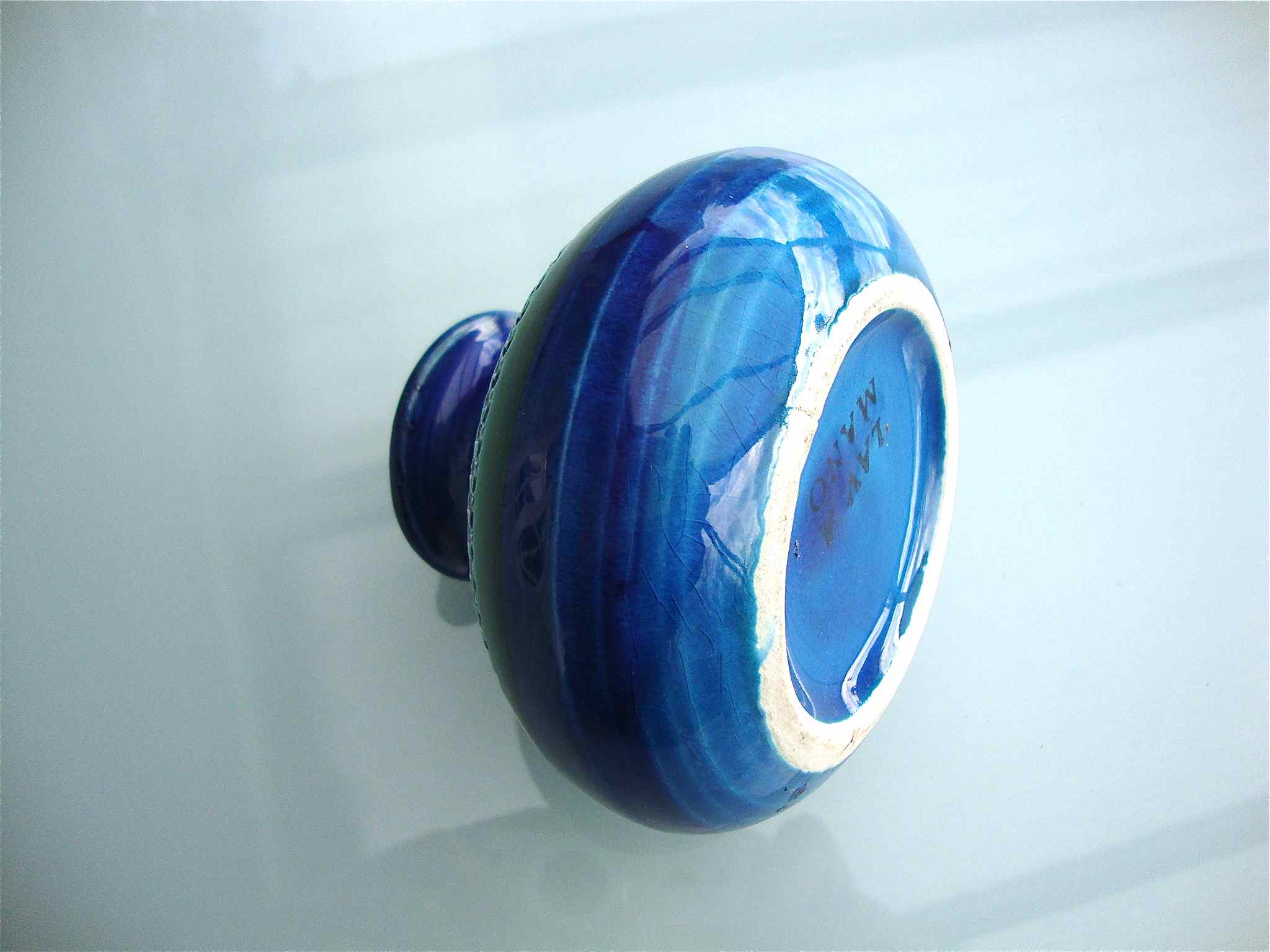 Small vase Aldo Londi Bitossi Rimini blu