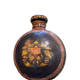 Indian painted metal jar
