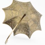 Umbrella brass trinket bowl