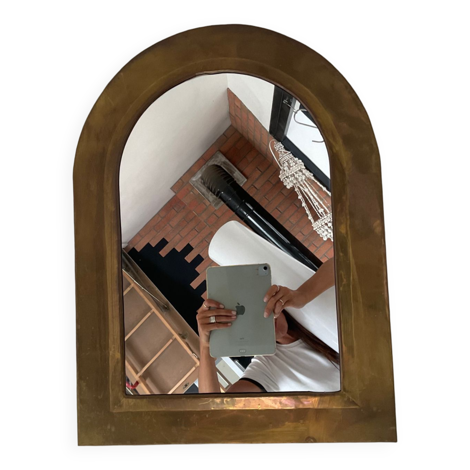 Vintage copper mirror 60s-70s