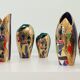 Set of six vases from Sesto di Fiamma, Italy, 1950s.