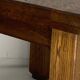 Brutalist square oak side or coffee table, Dutch 1960s