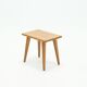 Carl Malmsten solid pine stool by Svensk Sweden 1940s