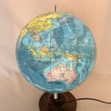 Mappemonde globe terrestre cartes Taride lumineux lampe vintage 1985