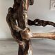 Solid wood coffee table - oak + vine roots