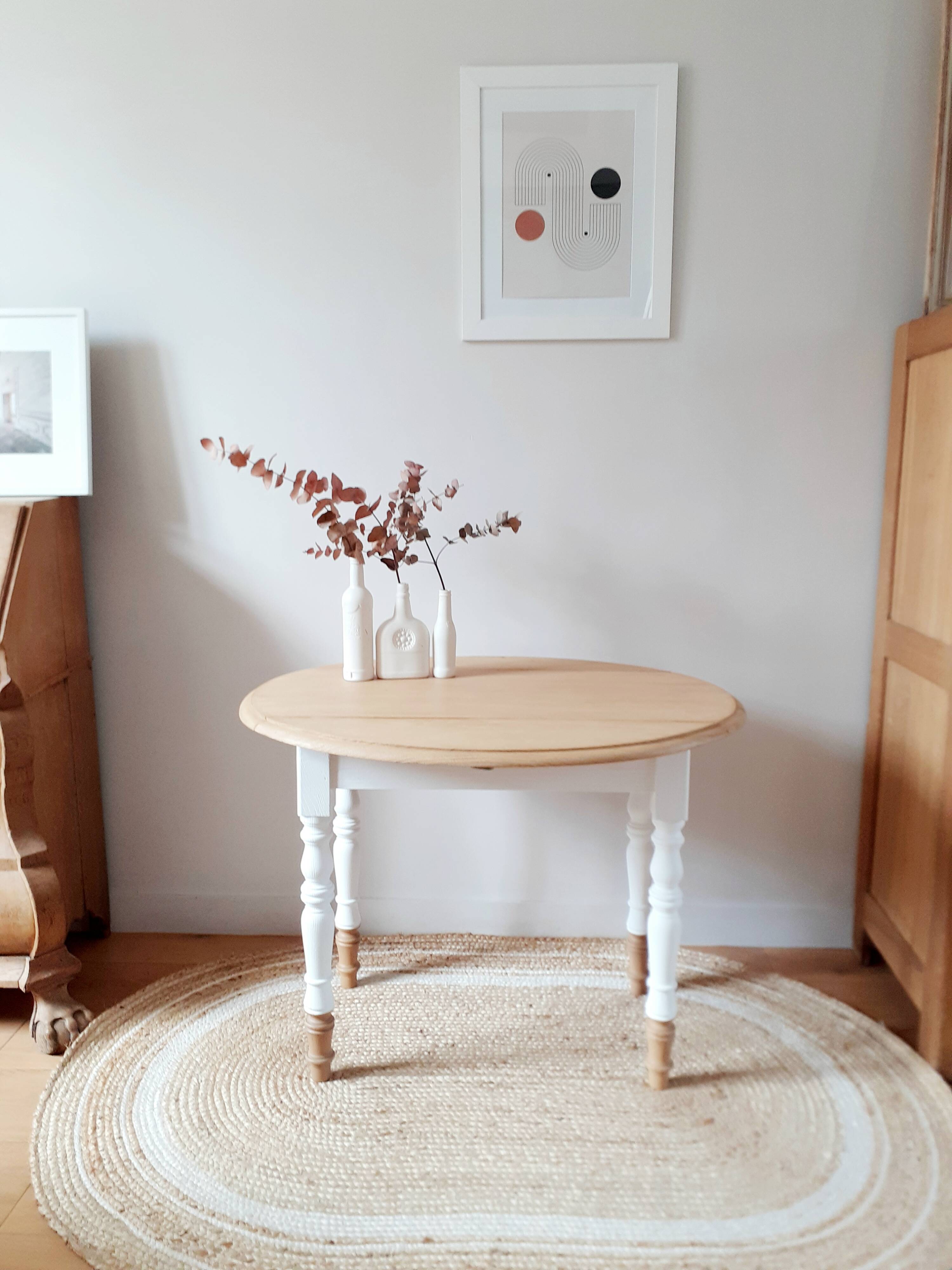 Round table with flaps restyled