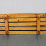 1970s Wooden Flower Pot Bench, Czechoslovakia