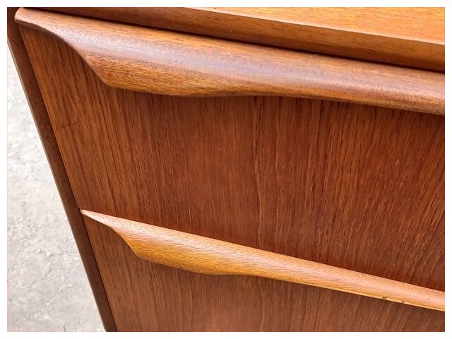 Secrétaire scandinave en teck années 60