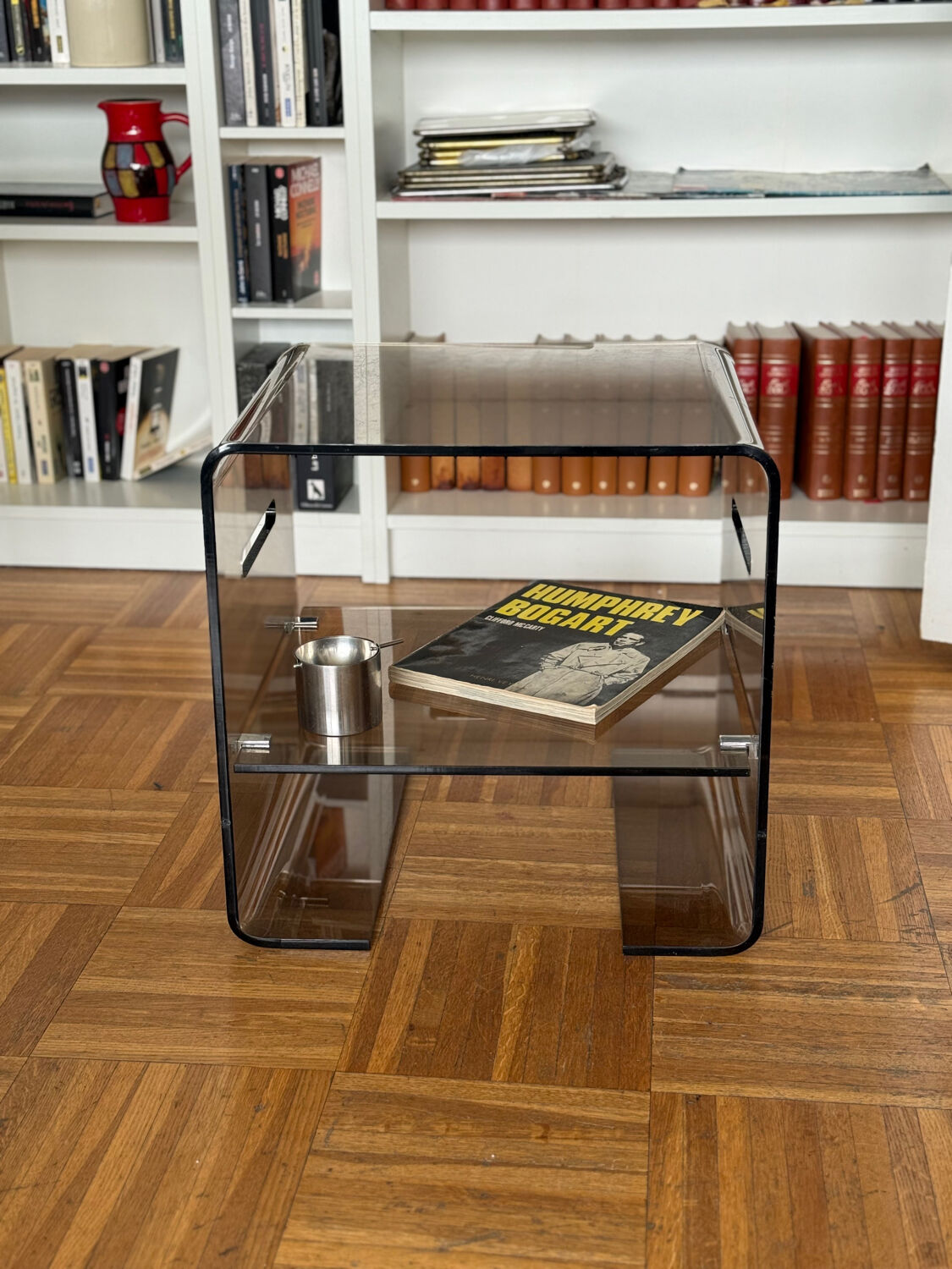 Smoked Plexiglas coffee table